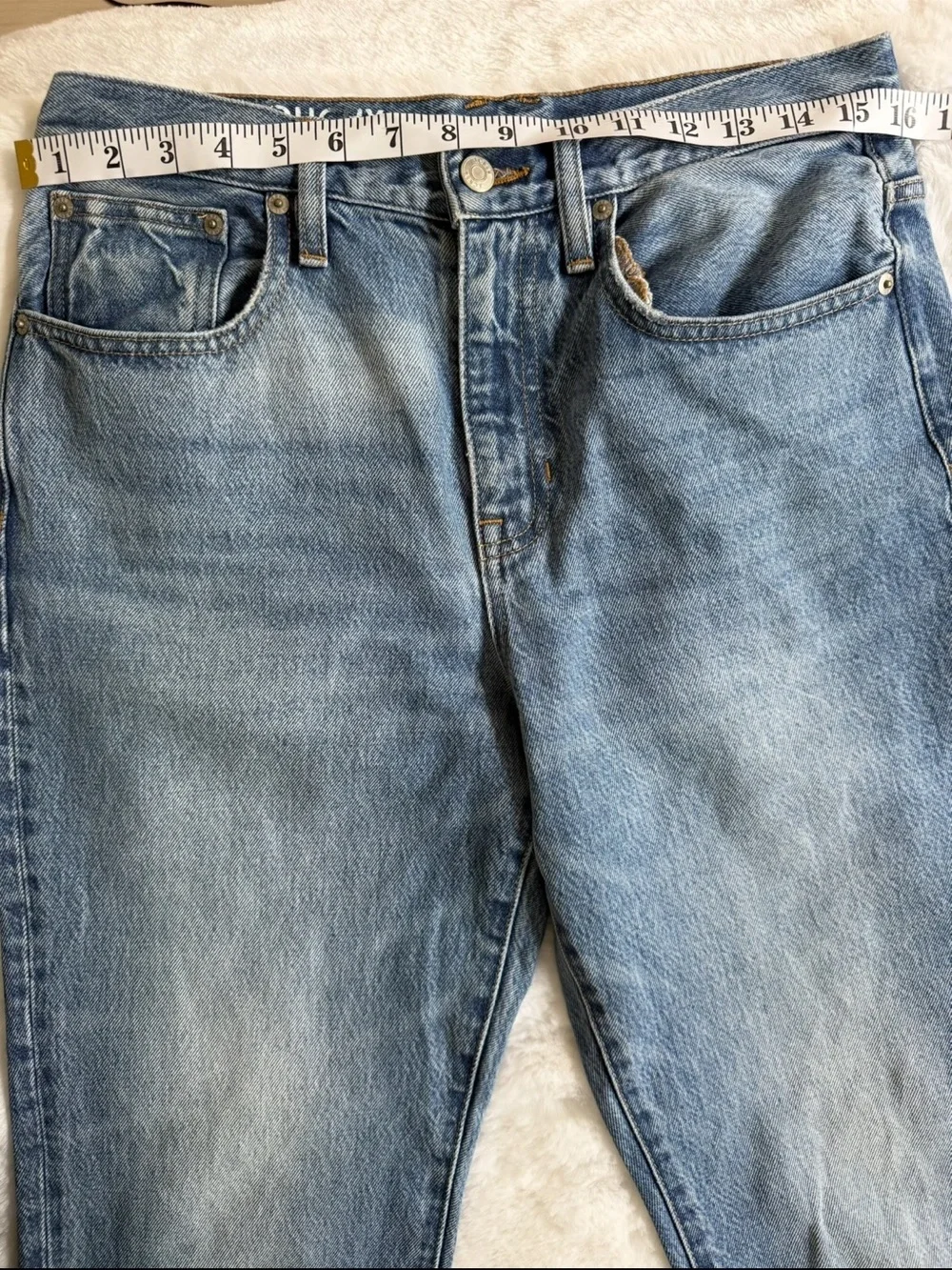 Crew Slouchy Boyfriend Jeans 27 Raw Hem Cropped High Rise Vintage Wash Denim